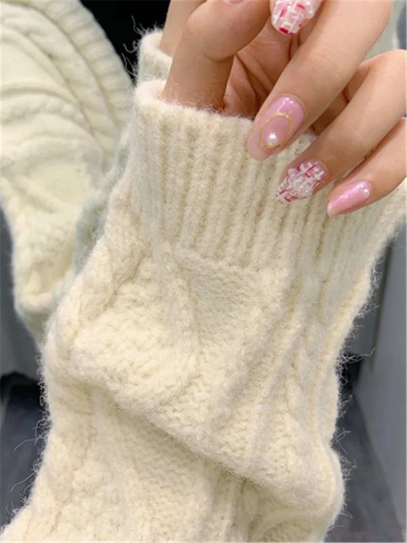 Элегантный женский свитер и кардиган в Корейском стиле Повседневный с капюшоном