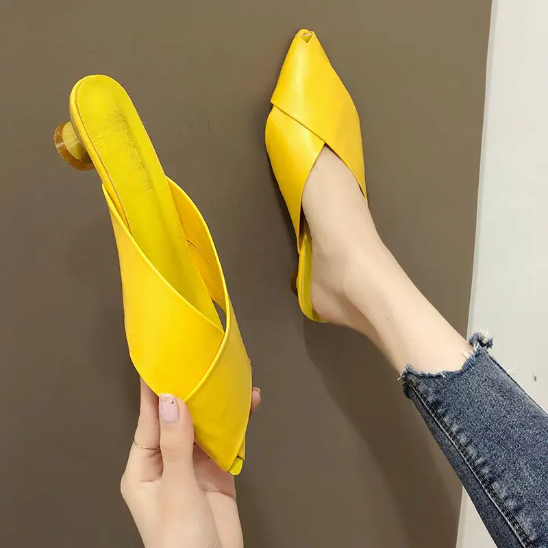 Cresfimix Zapatos De Mujer женские милые желтые удобные слипоны обувь на плоской подошке