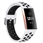 Спортивные ремешки, совместимые с Fitbit Charge 4  Charge 3  Charge 3 SE, мягкий силиконовый сменный ремешок для часов, браслет 61006