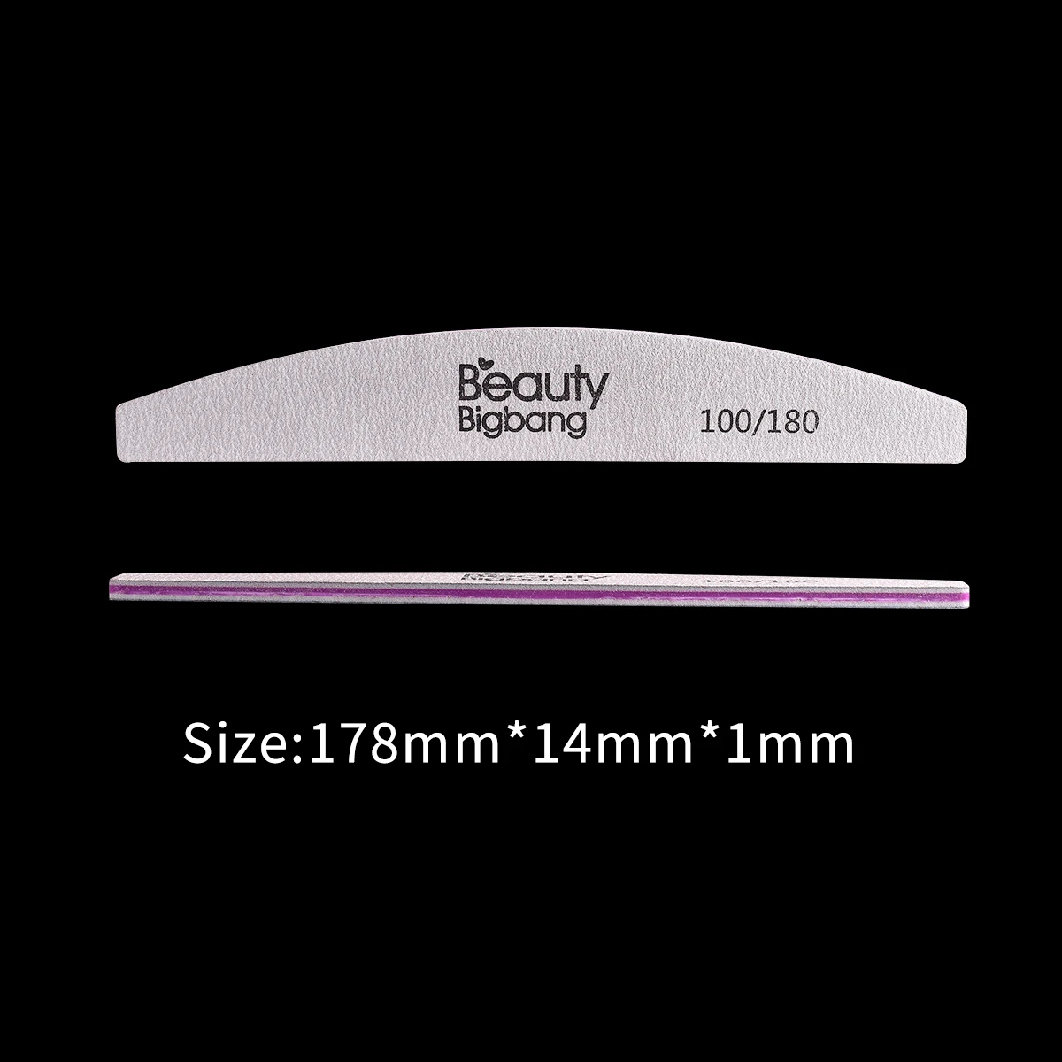BeautyBigBang 1 шт. пилка для ногтей 100/180 шлифовальный буфер маникюра полировочные