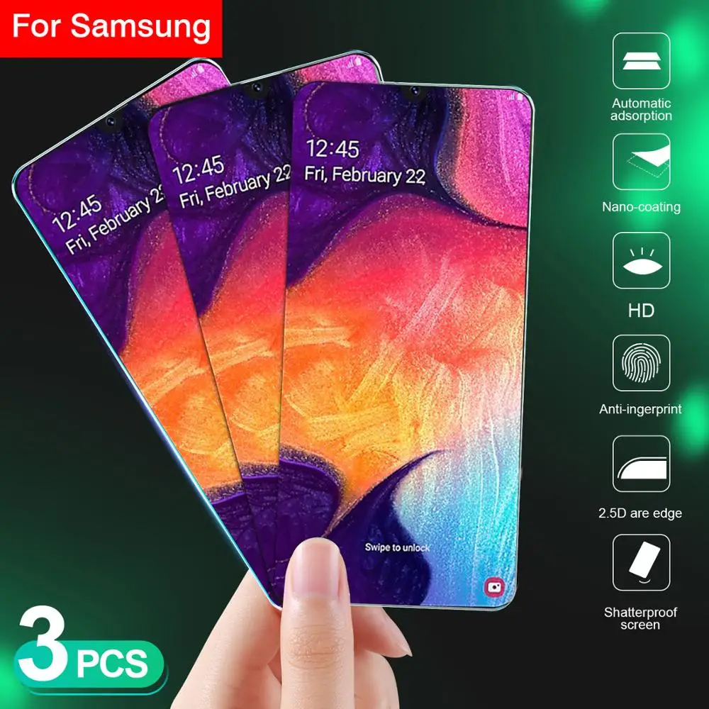 Защитная пленка для экрана из закаленного стекла Samsung Galaxy A51 A71 A10 A20 A30 A40 A50 A60 A70 A80