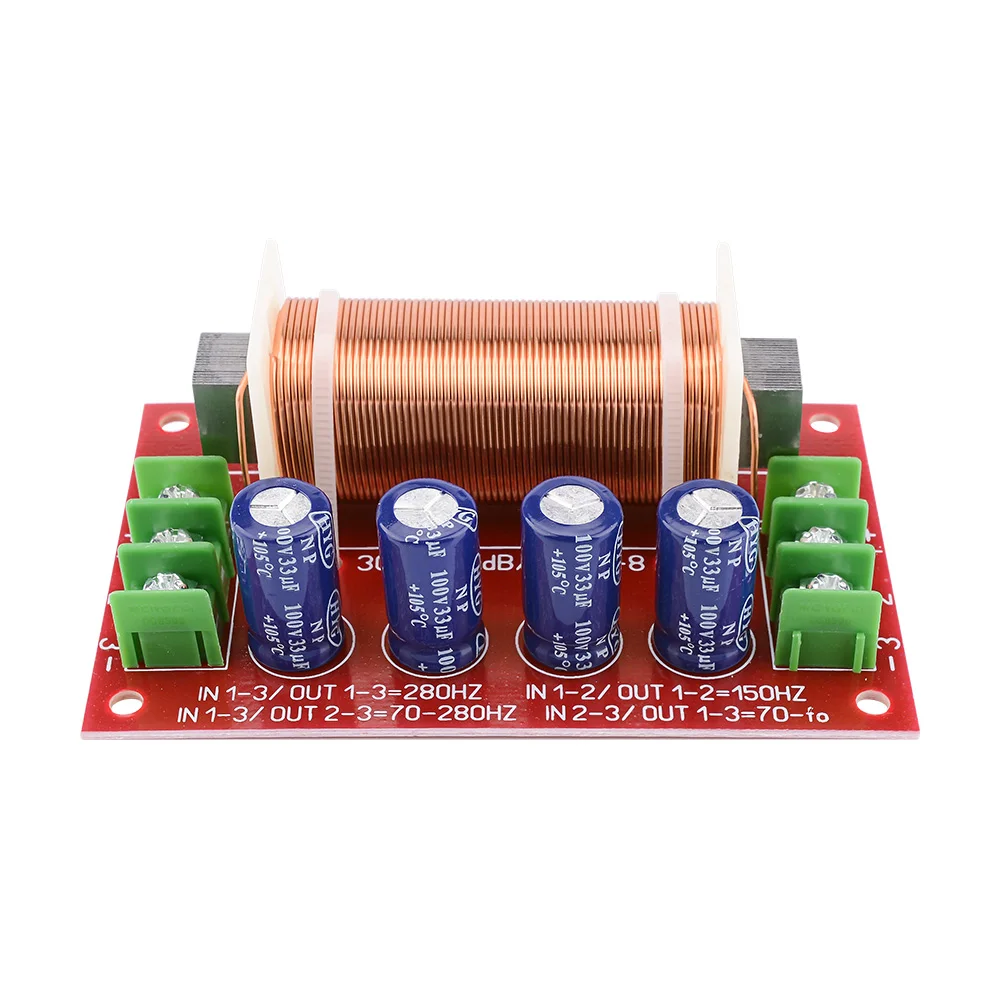 AIYIMA 200W Subwoofer Audio Crossover Professional Bass Woofer Frequency Divider For 4-10 Inch Speaker Filter 150Hz 280Hz 1PC - купить по