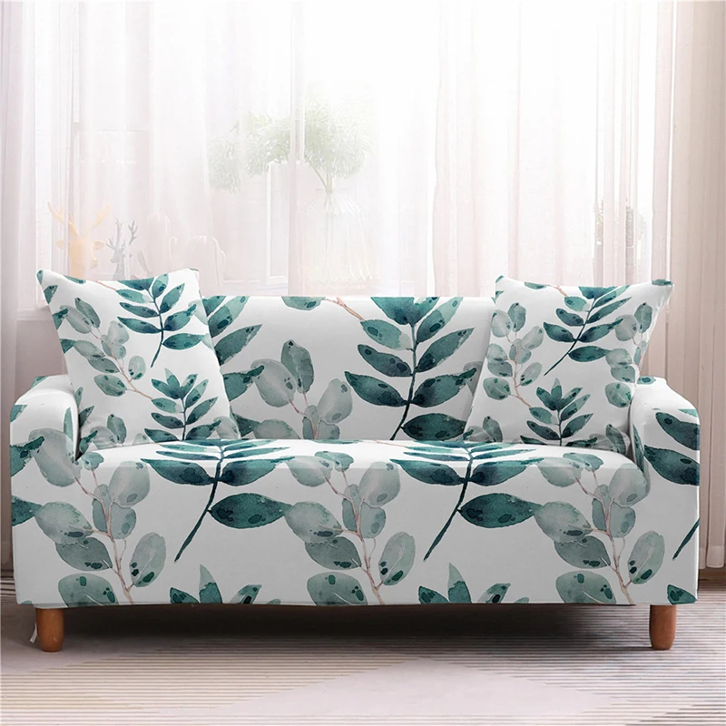 

Tropical Leaves Printed Sofa Covers for Living Room Elastic Stretch Slipcover Sectional Corner Sofa Couch Covers 1/2/3/4-seater