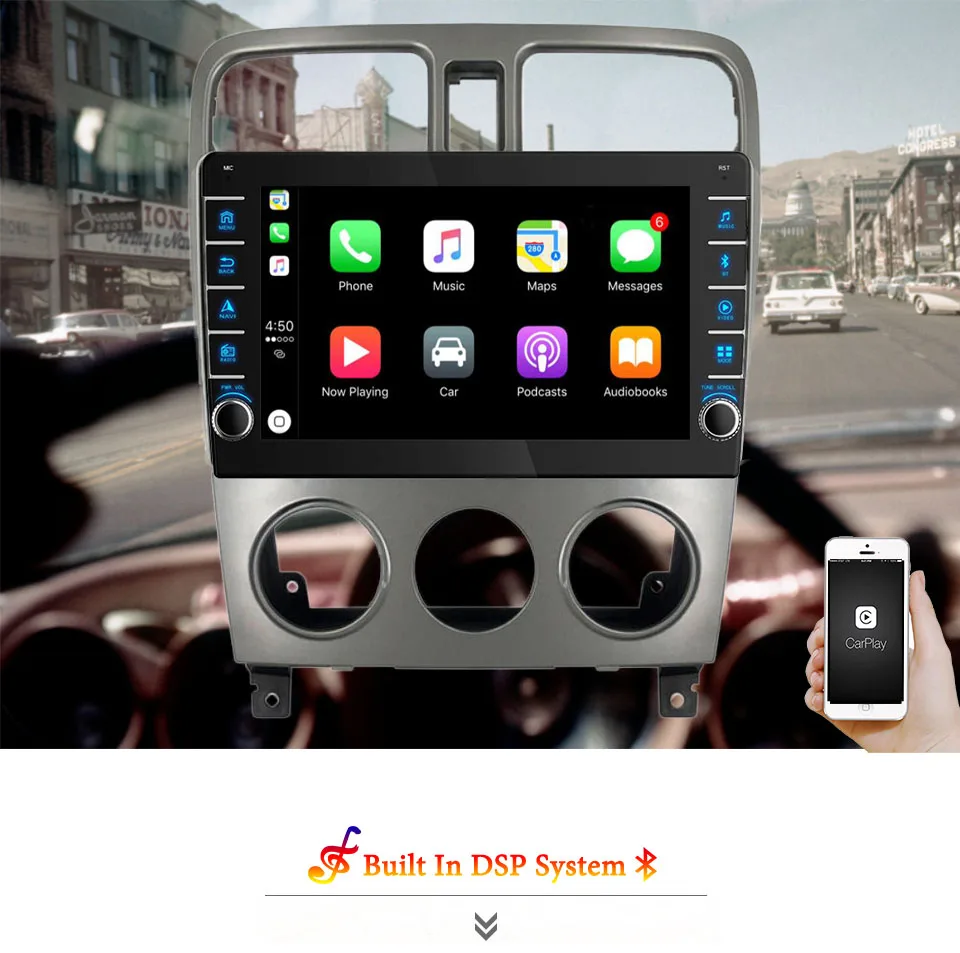 Мультимедийный плеер автомобильного радио Android 11.0 для Subaru Forester SG 2002 2003 2004 2005 2006 2007 2008 Навигация GPS DVD Головное устройство.