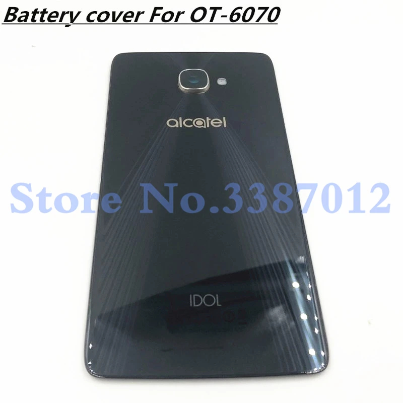 

Новинка для Alcatel One Touch IDOL OT6070 6070k 6070y 6070 стеклянная задняя крышка батарейного отсека Запасная часть
