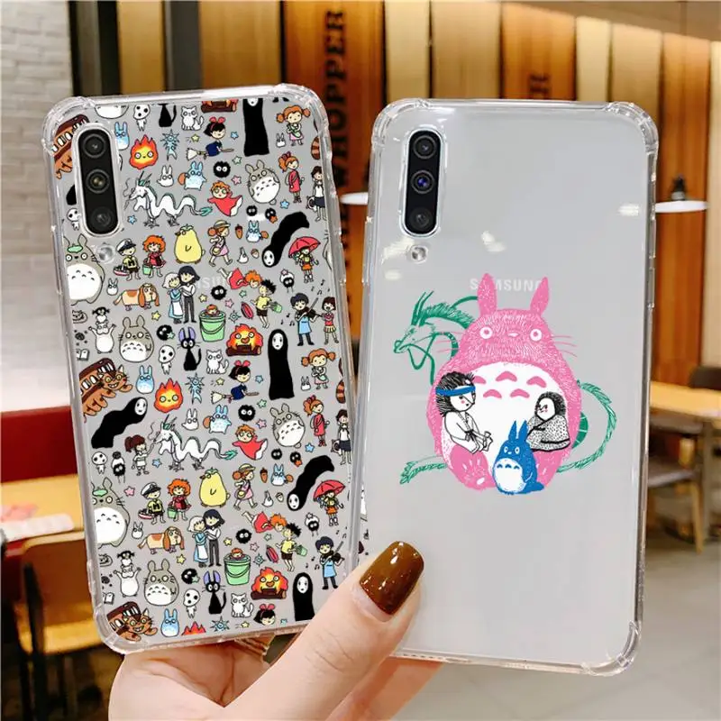 

Totoro Hayao Miyazaki Japan Phone Case Transparent For Samsung Galaxy A S 8 9 10 12 20 21 40 50 52 51 70 71 2019 fe ultra plus