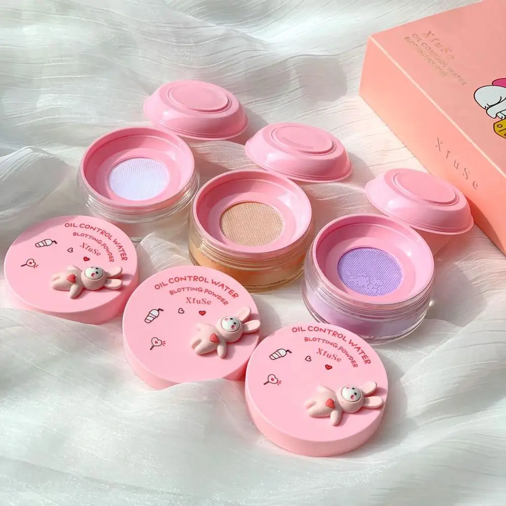 Пудра для лица Xiuse Абсорбирующая жировая воздушная медовая легкая стойкая