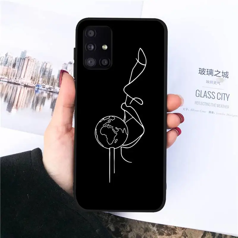 

Black Sexy Rose Lover Harajuku Phone Case For Samsung S 7 8 9 10 20 A 21S 20e 50 51 71 note9 10 J4 plus 20 ultra