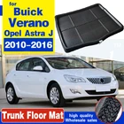 Для Vauxhall Защитные чехлы для сидений, сшитые специально для Opel Astra J Buick Verano 2010-2016 заднего коврик для багажника БАГАЖНИК Грузовой коврик лоток на коврике арабских цифр грязи Pad протектор