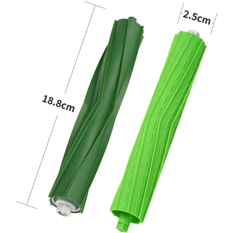 Двойные многоповерхностные резиновые щетки 3 комплекта Роликовые для IRobot Roomba I7 +