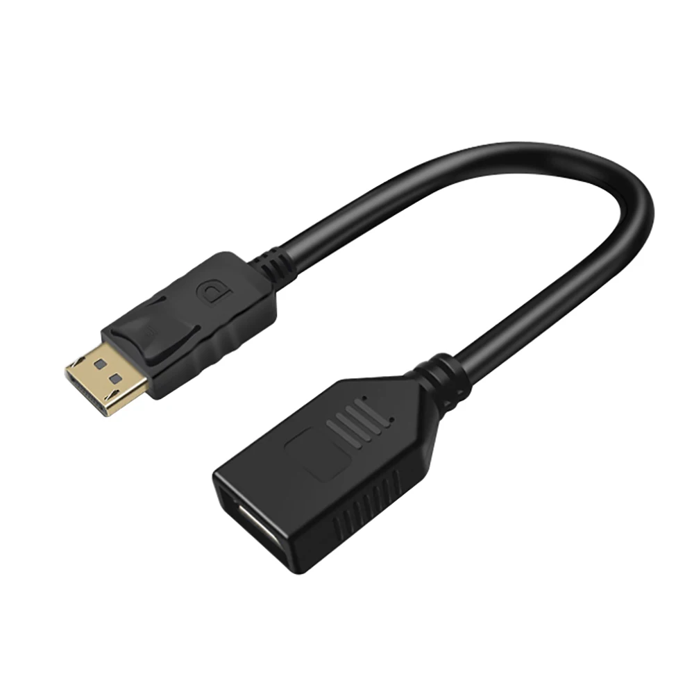 20cm DP Displayport male to female extension cable for computer laptop