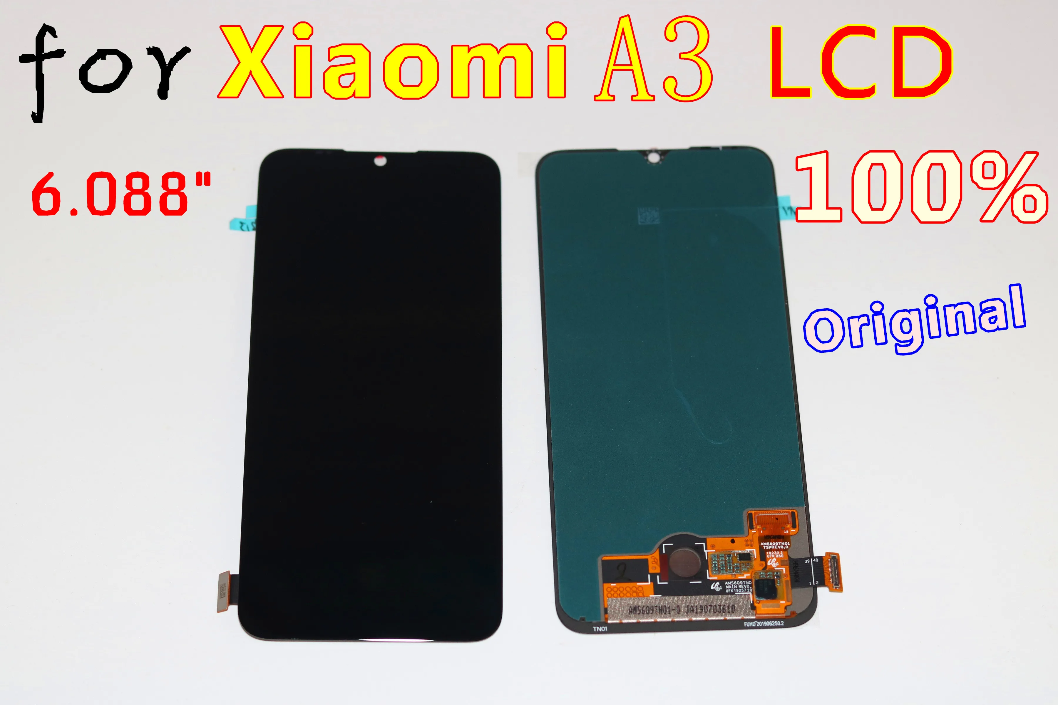 6 08 ''AMOLED оригинальный LCD для xiaomi Mi A3 Lcd дисплей сенсорный экран дигитайзер