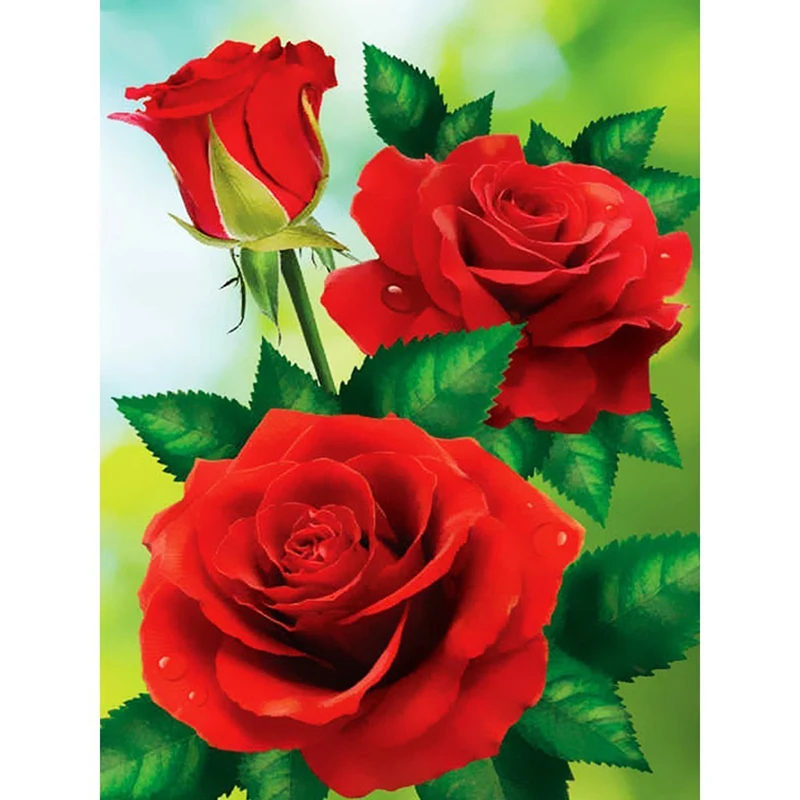 Алмазная вышивка Роза 5D DIY картина с цветами, крестиком и стразами на полном квадратном сверлении для домашнего декора.