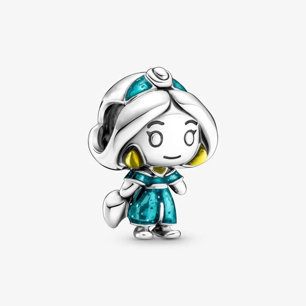

2021 New Arrival 925 Sterling Silver Bead Colorful Princess Charm Fit Original Pandora Bracelet Women Jewelry DIY Gift
