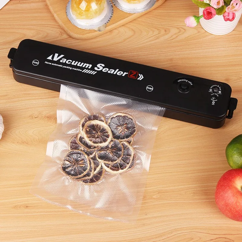 

1x Sealing Machine 10x Sealing Pocket 1x Power Cord Household Automatic Vacuum Sealing Machine Portable Fresh-keeping Machine