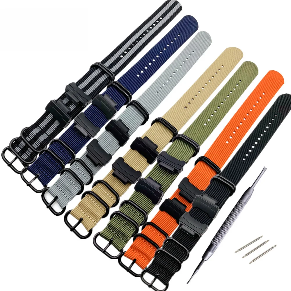 

22mm Replacement Nylon Canvas Strap with Adapter Connector