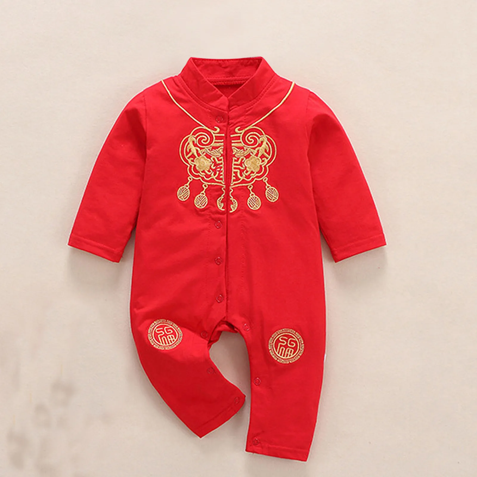 

Комбинезон детский, с длинным рукавом, в китайском стиле