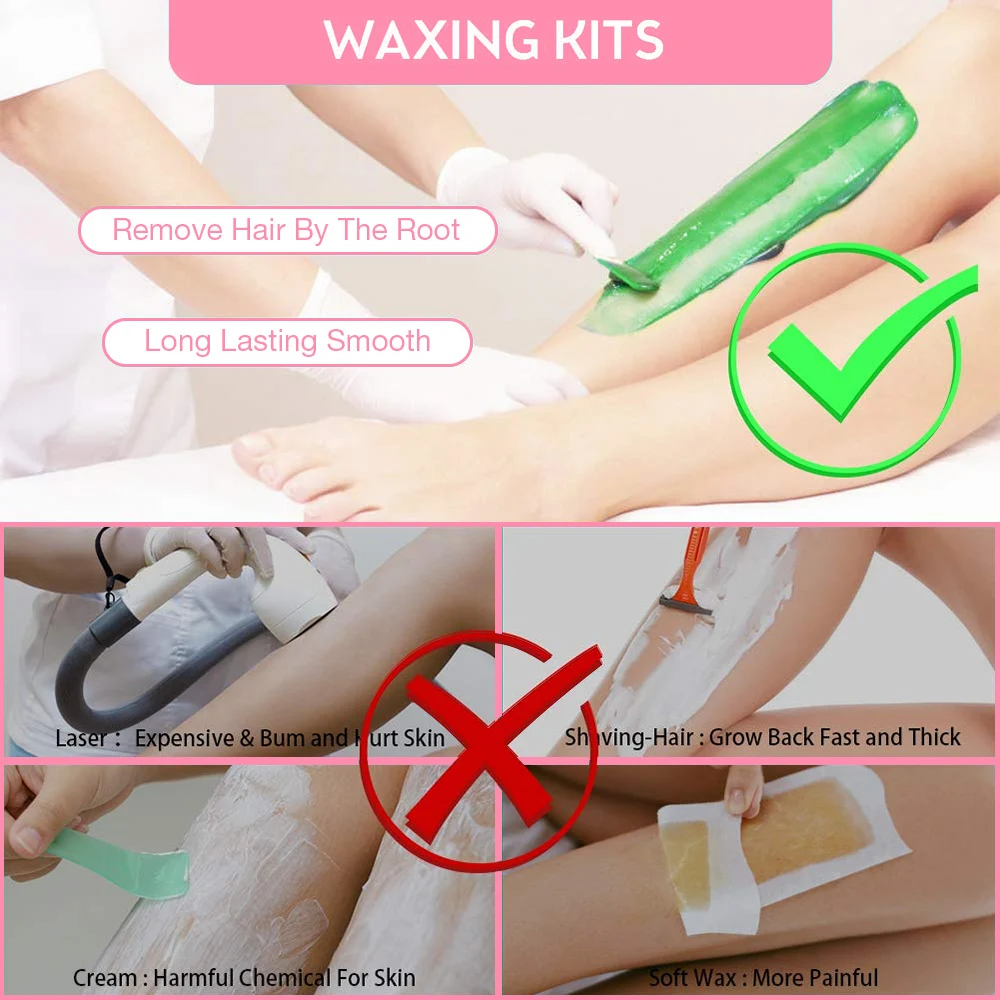 

Wax Heater Depilation Dipping Pot Hair Removal Wax Melt Machine Warmer Waxing Kit For Body SPA Cera Paraffin Depilatory Epilator