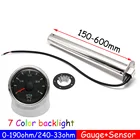 Датчик уровня воды HTG 9-32 В для лодки, автомобиля, RV, 7 цветов, 52 мм, датчик уровня сточных вод 0-190 Ом, 240-33 Ом