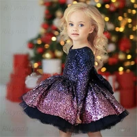 summer infant dress baby christmas newborn sequin bowknot red black party princess dresses for baby girl 1 14st year birthday dr