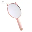 Зеркало для макияжа, ручное зеркало для макияжа, дорожное зеркало, розовое золото, круглое зеркало, косметическое зеркало