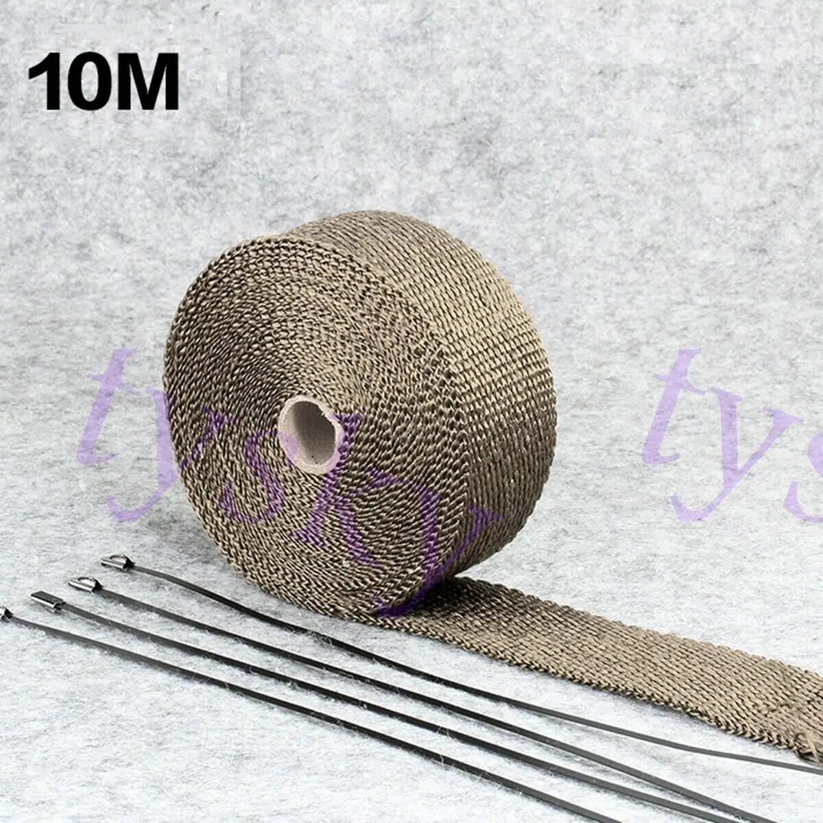 10 м асбестовое волокно универсальная огнеупорная ткань для мотоцикла рулон