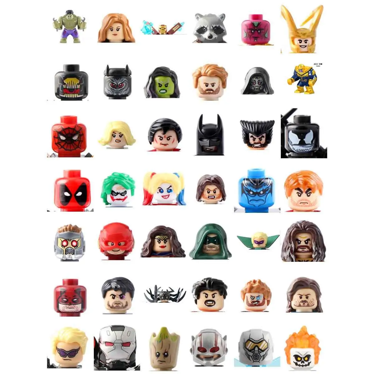 

Superhero Building Block Doll Figurines Assembled Minifigure Boys 2-14 Years Old Compatible toys of Kids Blocks of Child