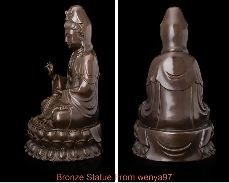 Скульптура в стиле АР-деко авалокитесвара Гуаньинь кваньинь Будда держит вазу