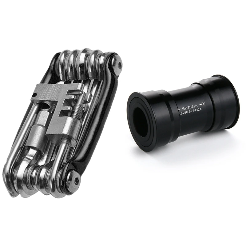 

1 Набор велосипедных комплектов, велосипедный Многофункциональный ремонтный гаечный ключ, отвертка и 1 шт. BB386 24 мм, нижний кронштейн, пресс