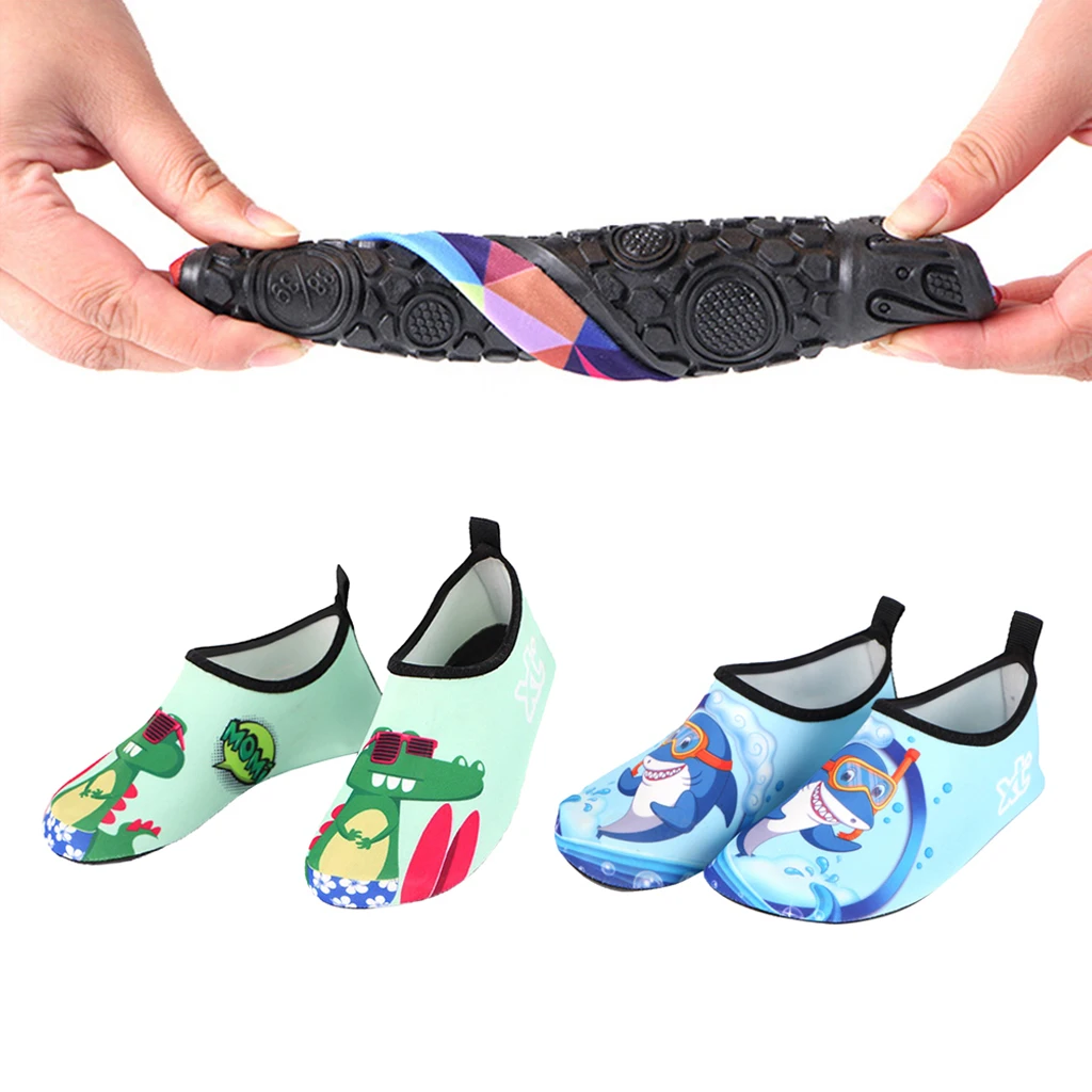 Детская водонепроницаемая обувь быстросохнущие носки Aqua для йоги мягкие туфли