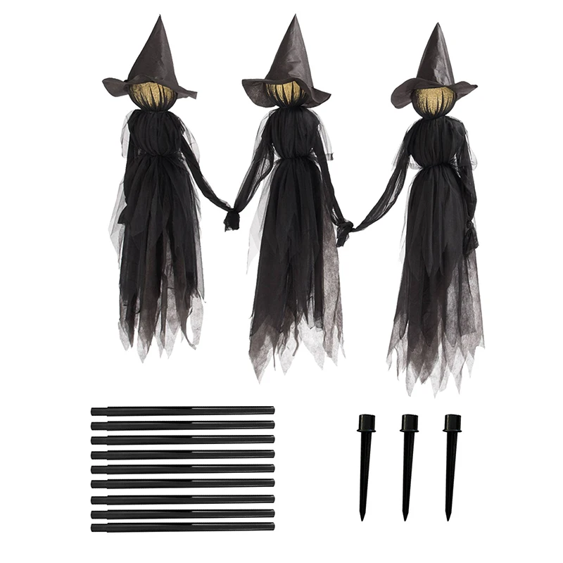 

LED Halloween Witch LED Lamp Decoration Horror Props Ornament Halloween Decoration Festival Party Light-Up Witches Props Decor