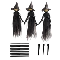 led halloween witch led lamp decoration horror props ornament halloween decoration festival party light up witches props decor