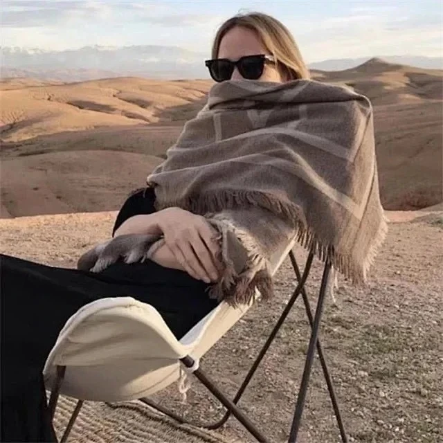 Autumn Winter Women Geometric Print Tassels Scarf Fashion Female Shawl New 2021 | Аксессуары для одежды