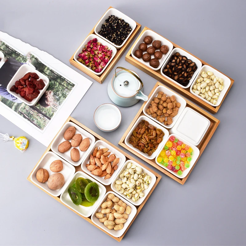 Прямая, новая современная керамика, домашние гайки, фруктовые закуски, хранение закусок, многофункциональная декоративная креативная индивидуальная тарелка