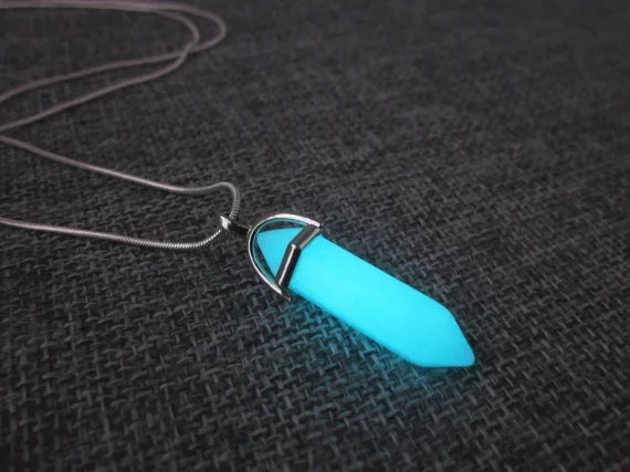 

Atlantis necklace, Atlantis crystal pendant, kida necklace, kida crystal,kida cosplay, glowing necklace, glow in the dark