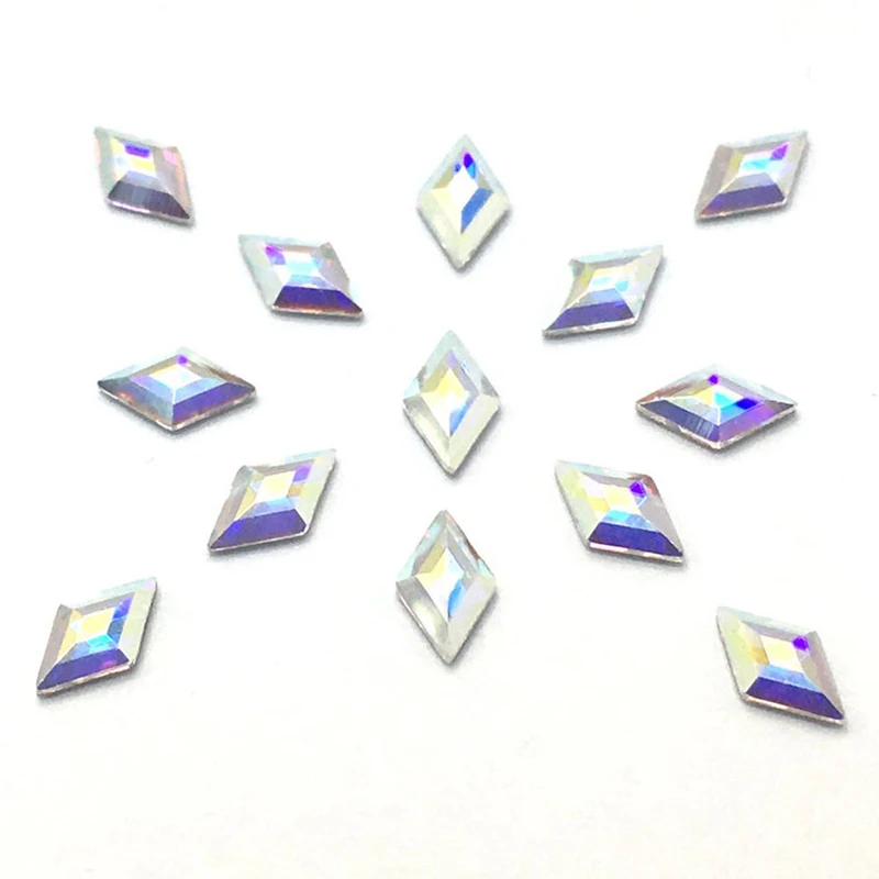 20 шт./пакет алмазные Стразы (стразы с плоским дном) блестящие стеклянные стразы для дизайна ногтей для 3D украшения ногтей драгоценные камни #...