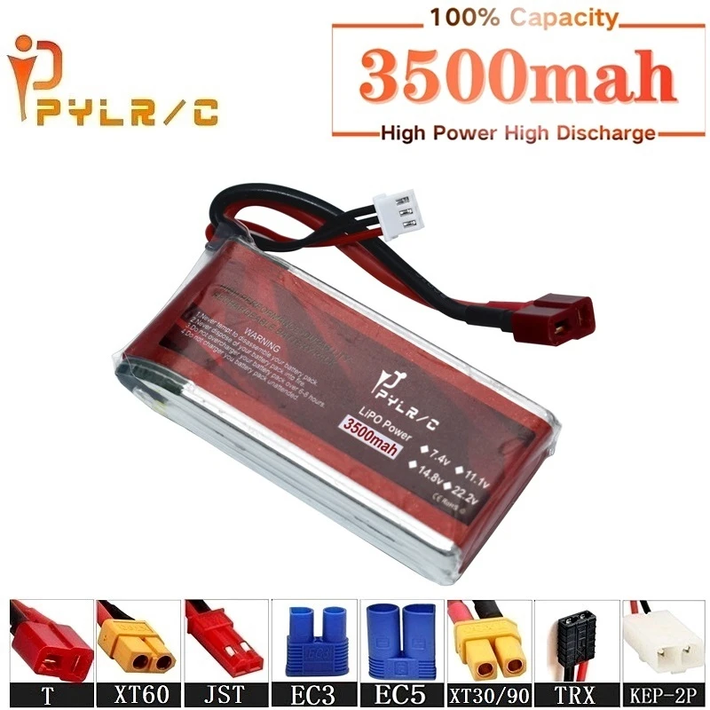 2s 7 4 v 3500 мА/ч 45C Lipo Батарея для радиоуправляемого вертолета Запчасти литий пульт