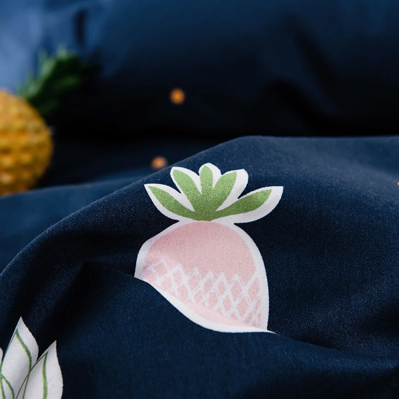 Плоская простыня Lanlika в виде ананаса зеркальная кровать наволочка пододеяльник