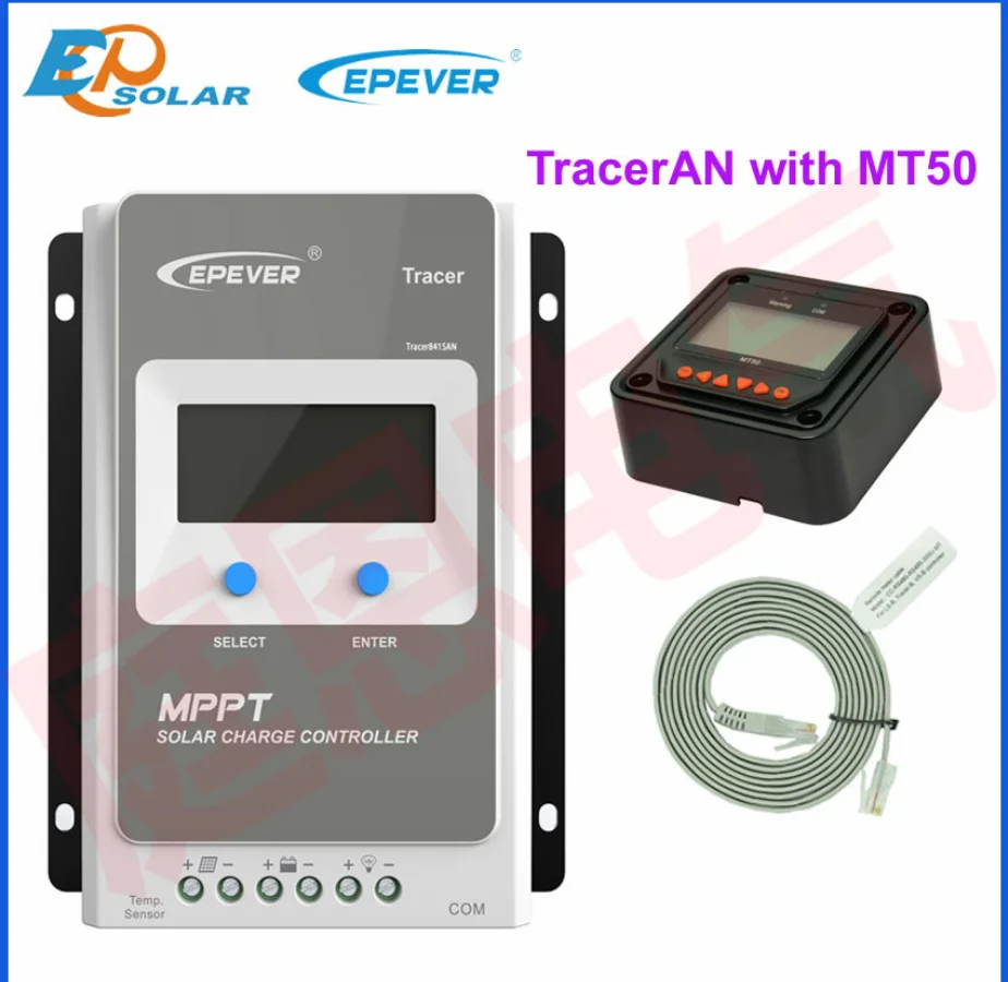 

EPEVER MPPT Solar Charging and Discharge Controller 12/24V LCD MT50MPPT 30A 40A