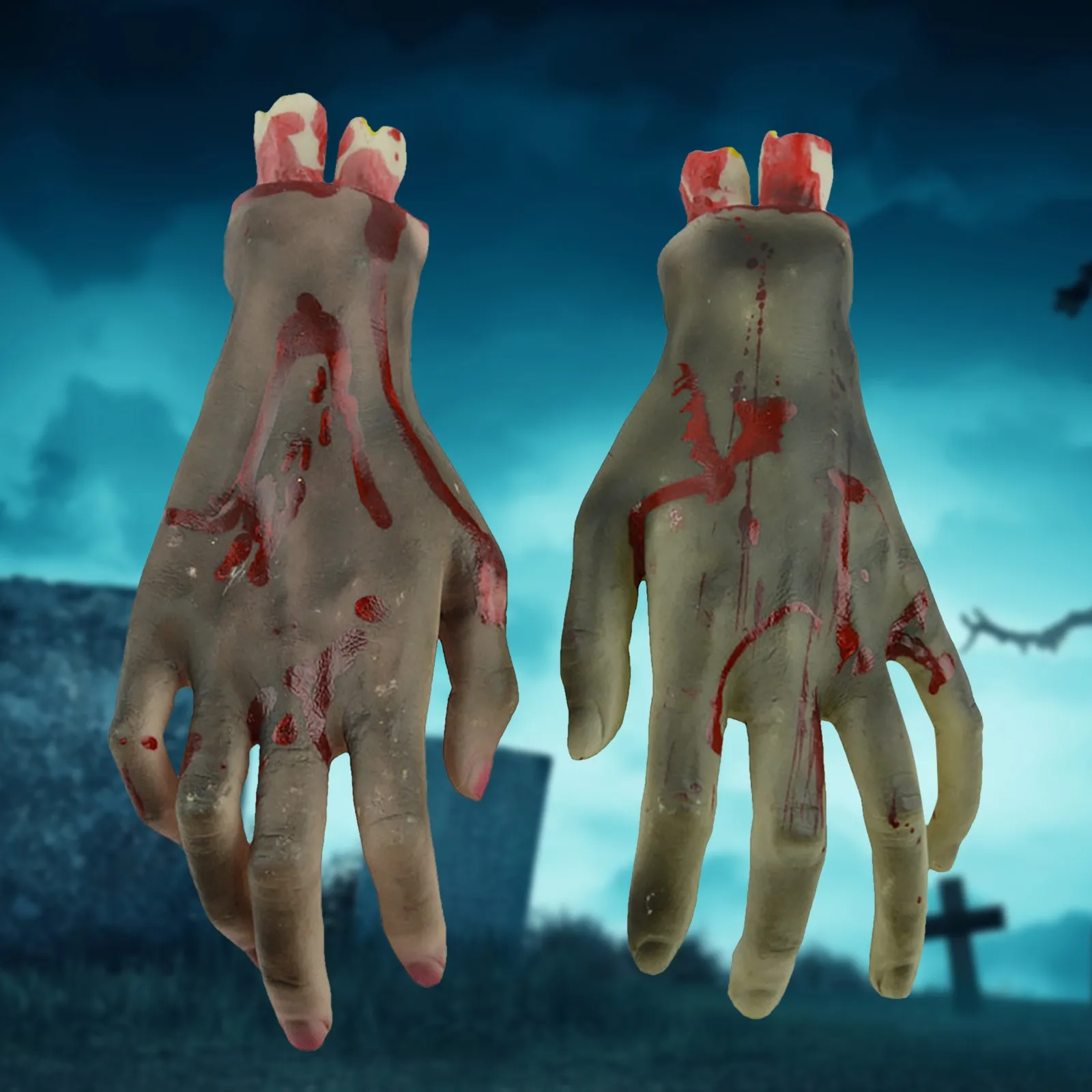 Страшная рука ручная огранка кровавый ужас поддельная латексная в натуральный