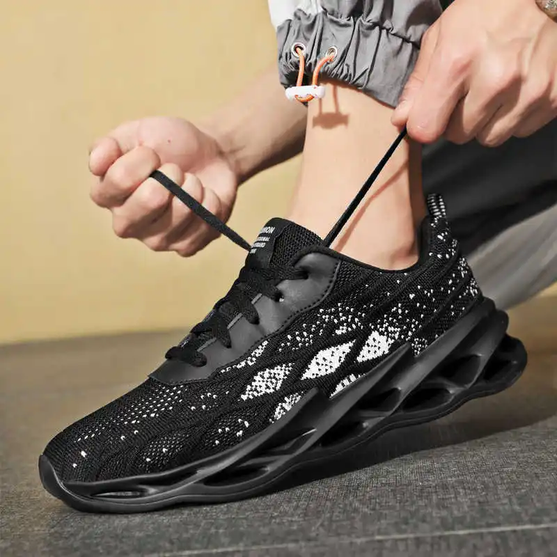 

Низкие кроссовки, мужские Нескользящие весенние кроссовки на платформе, легкие сетчатые мужские кроссовки большого размера, мужские тенни...