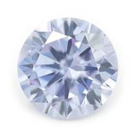 50pcs 3 5%ef%bd%9e20mm turn blue round loose cubic zirconia stone zircon gem high quality brilliant diy for jewelry