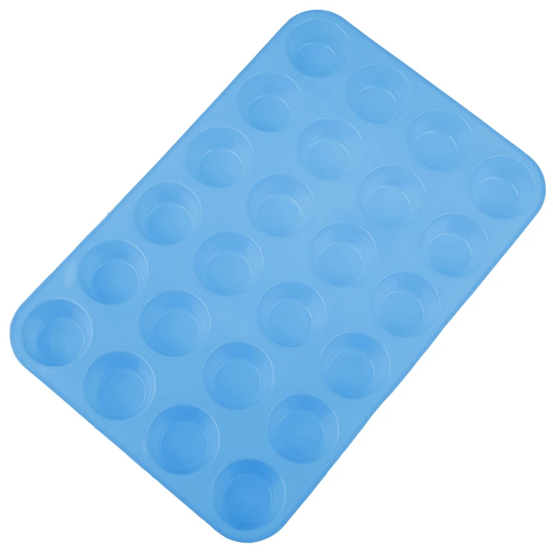 Мини Маффин чашки 24 Отверстия Силиконовое мыло кекс и печенья формы для выпечки