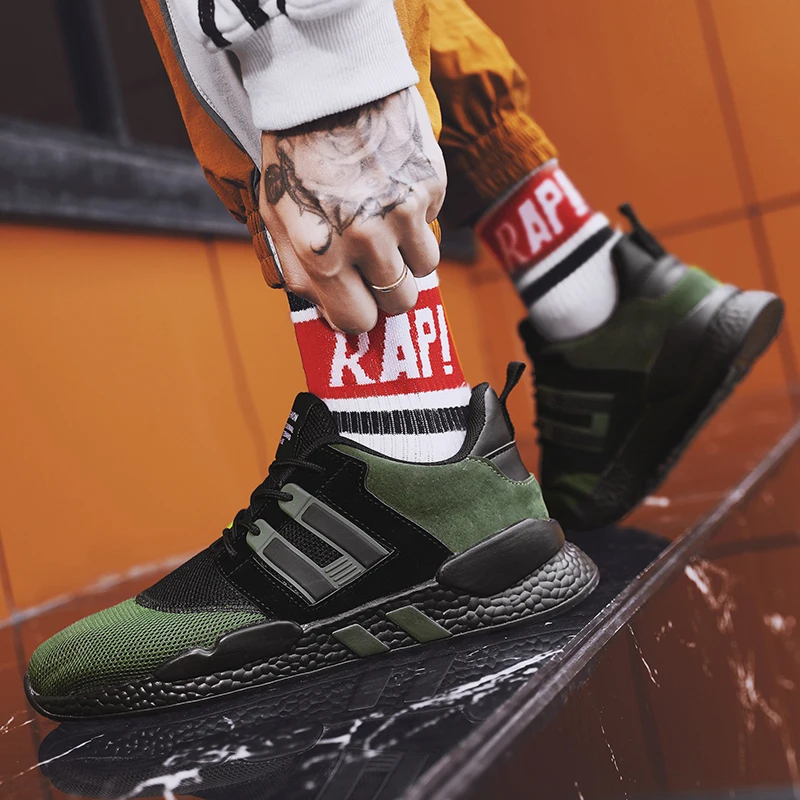 Новинка 2020 легкая спортивная обувь дышащая сетчатая на шнуровке для ходьбы бега