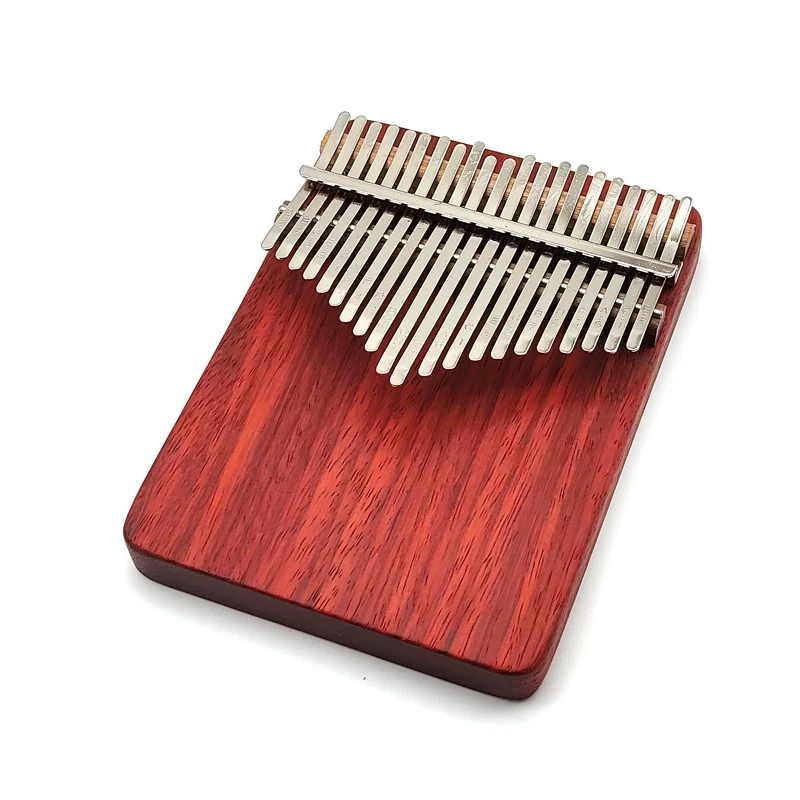100% Handmade Kalimba 21 Key Keyboard Thumb Piano Padauk Wood Flat Board Calimba Finger Keys Musical Instruments