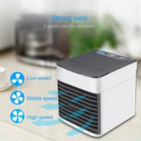air conditioner usb portable mini cooling fan with 7 colors led three gear mode water cooler humidifier multifunction summer