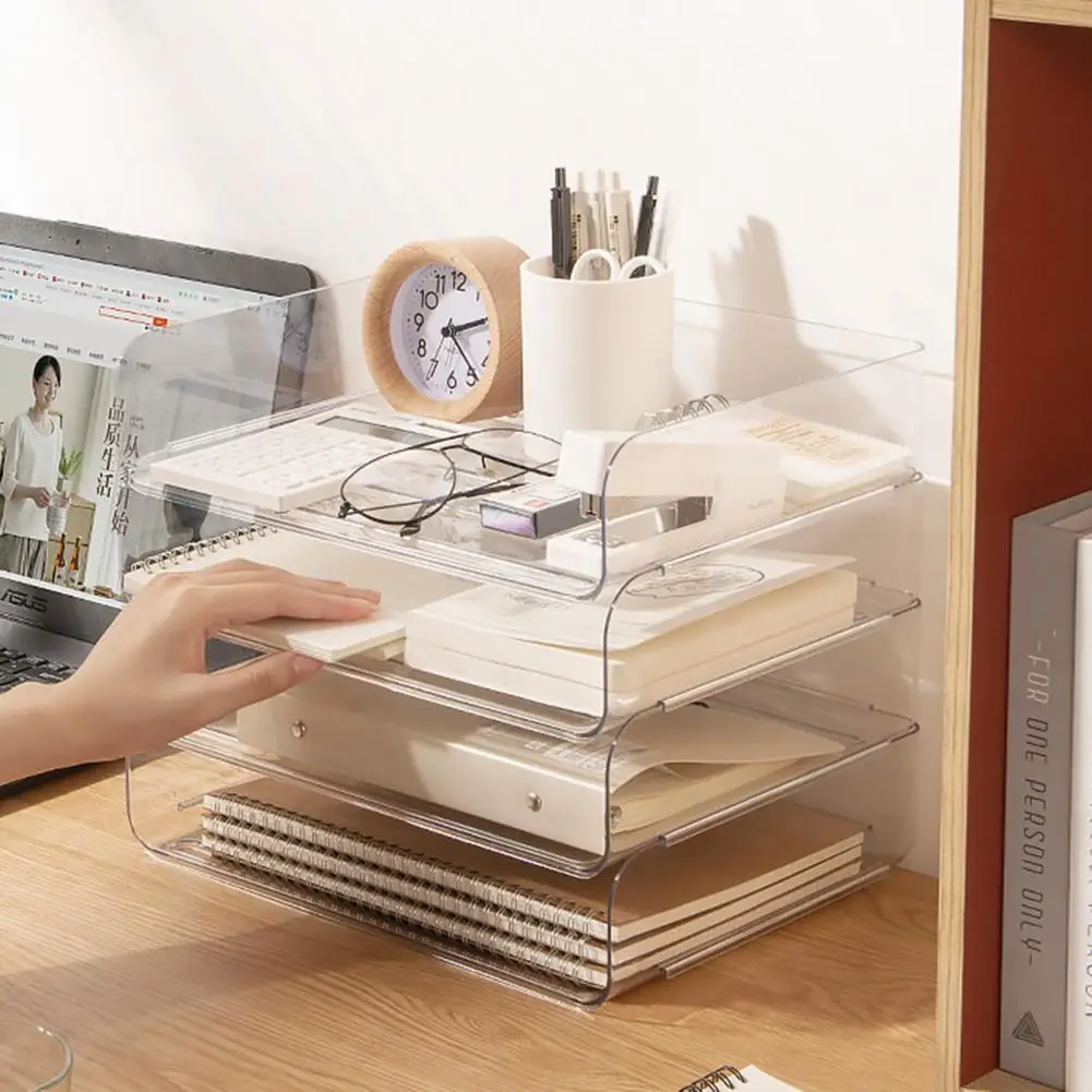 File Tray Multi-purpose Fine Workmanship Document Lightweight Desktop Paper Organizer | Дом и сад