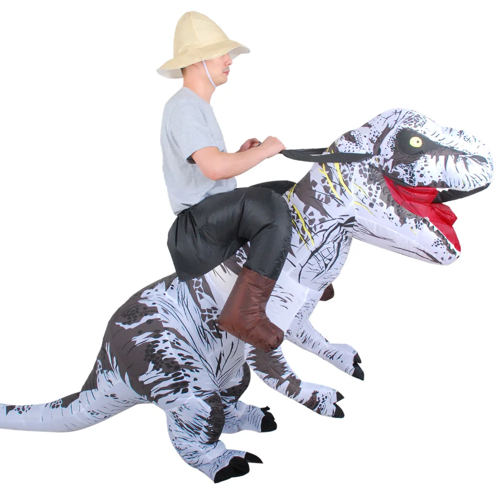 Новинка; T-REX костюм для верховой езды для взрослых; талисман «Мир Юрского периода»; надувной костюм; карнавальный костюм динозавра на Хэллоуин; вечерние костюмы в стиле аниме
