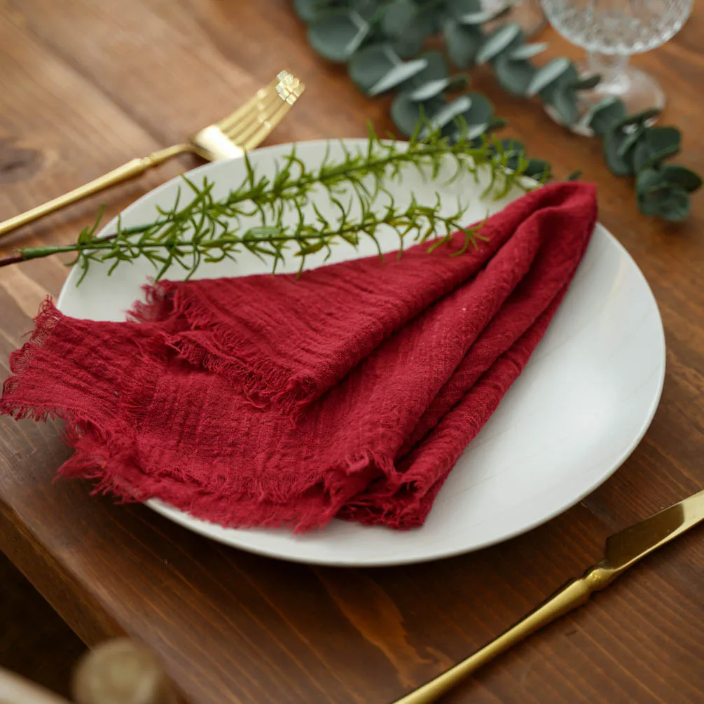 10 шт. декоративные салфетки из хлопка и белой марли | Дом сад