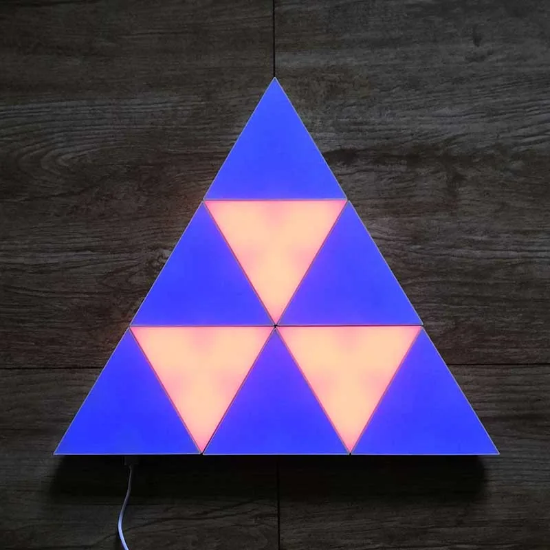 Треугольный квантовый светильник дистанционное управление через приложение